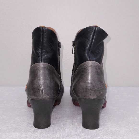 ART Company Patchwork Leather Heeled Booties - Picture 6 of 9